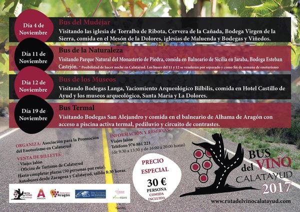 Cartel o imagen de la noticia: Cuatro Buses del Vino por el Día Europeo del Enoturismo (2017)
